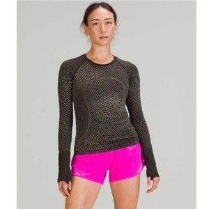 Swiftly Tech Long Sleeve 2.0 RARE Grid Warp Black / Neon Multi 4